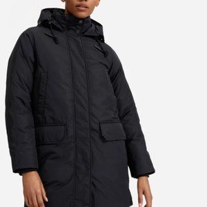 Everlane ReNew Military Parka - black (more like dark navy)